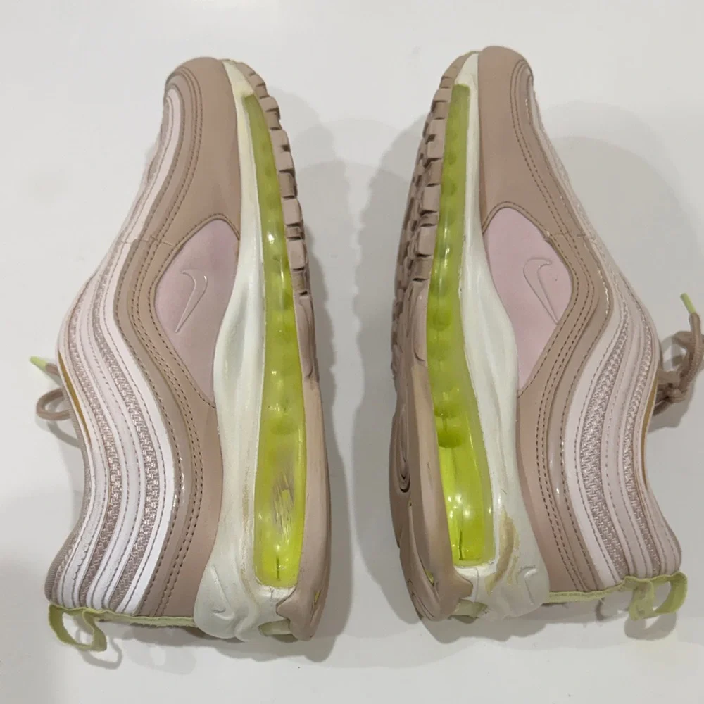 Nike Air Max 97 Women's Barley Rose Volt Sneakers Size 9.5